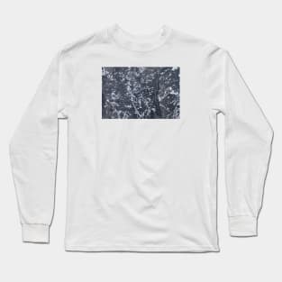 Detailed Seaside Etched Stone Surface Long Sleeve T-Shirt